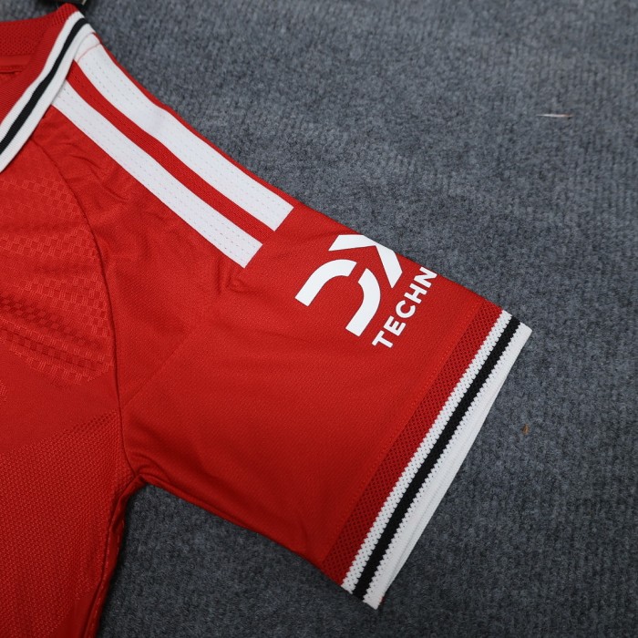 Player Version Adult Uniform 2026-2027 Manchester United Home Soccer Jersey Shorts Men's Man United Football Kit