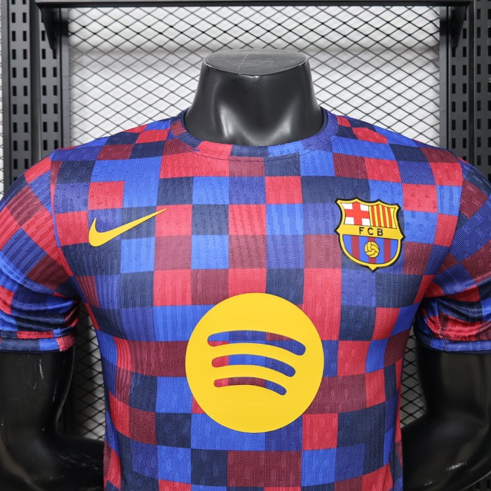 Barca Camisetas de Futbol Player Version 2026-2027 Barcelona Colorful Soccer Pre-match Jersey