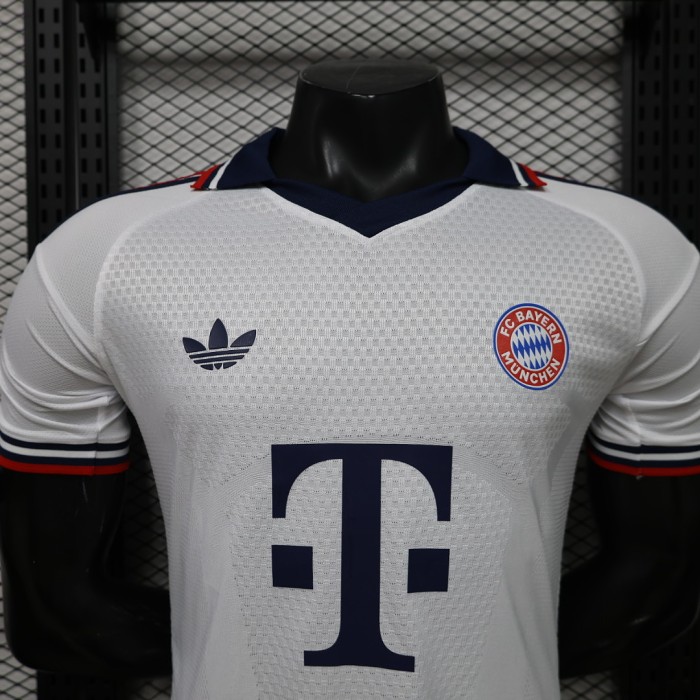 Player Version 2026-2027 Bayern Munich Away White Soccer Jersey Bayern Munchen Football Shirt