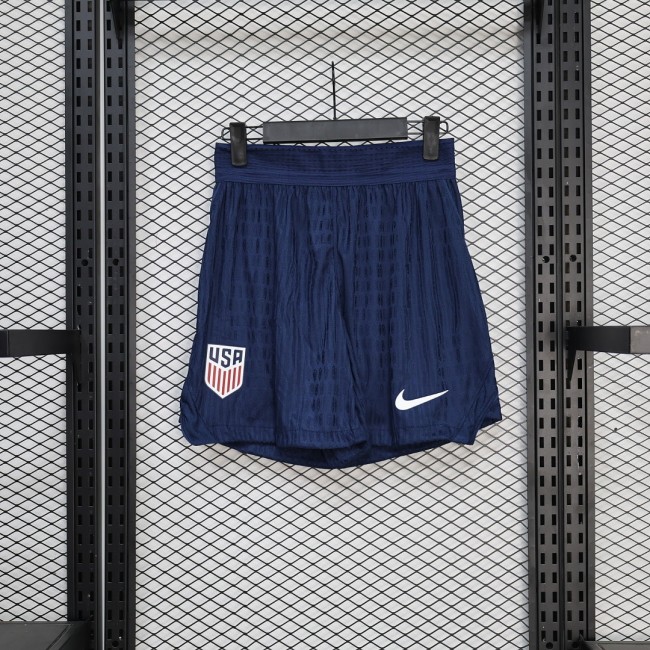 Player Version 2026 USA Home Soccer Shorts United States Football Shorts