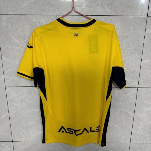 with Laliga Patch Fans Version 2026-2027 Villarreal Home Soccer Jersey Football Shirt