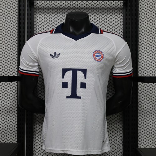 Player Version 2026-2027 Bayern Munich Away White Soccer Jersey Bayern Munchen Football Shirt