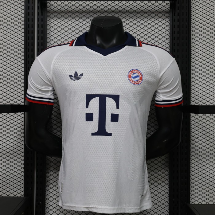 Player Version 2026-2027 Bayern Munich Away White Soccer Jersey Bayern Munchen Football Shirt