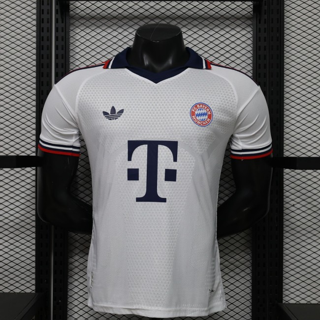 Player Version 2026-2027 Bayern Munich Away White Soccer Jersey Bayern Munchen Football Shirt