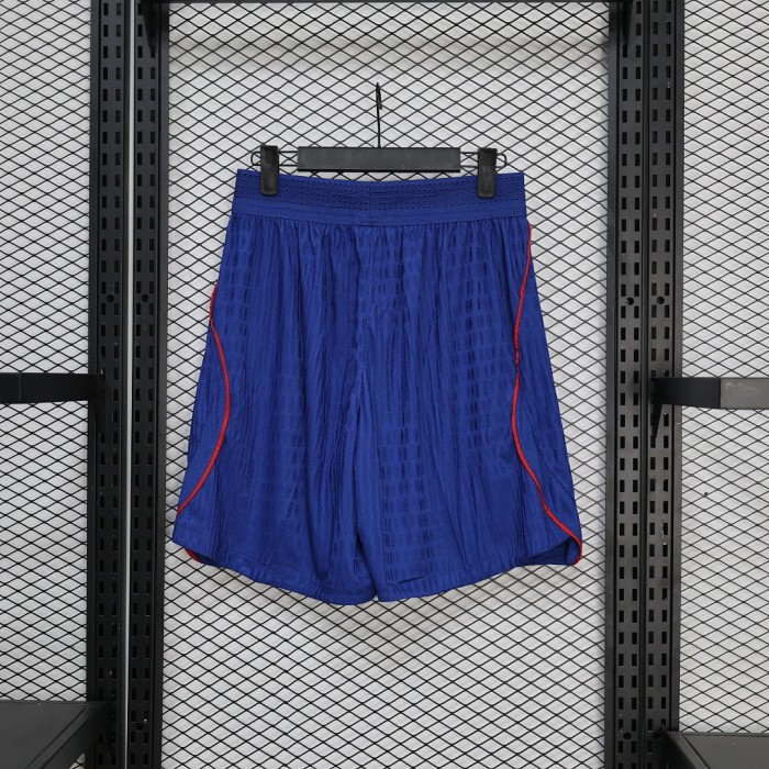 Player Version 2026 Croatia Away Blue Soccer Shorts Football Shorts