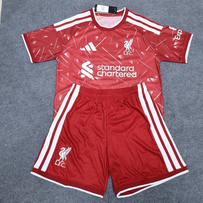 Player Version Adult Uniform 2026-2027 Liverpool Home Soccer Jersey Shorts Men's Football Kit
