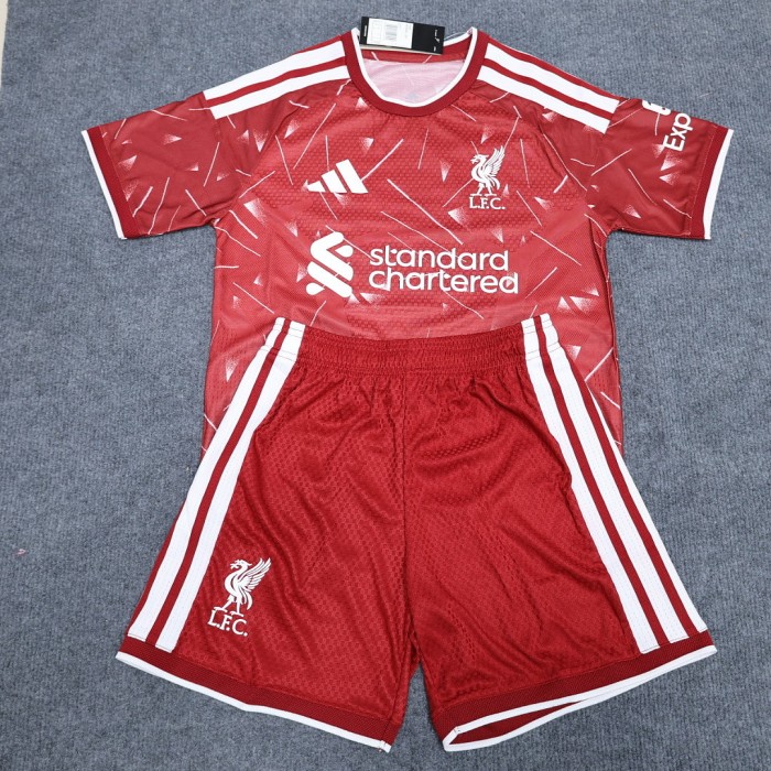 Player Version Adult Uniform 2026-2027 Liverpool Home Soccer Jersey Shorts Men's Football Kit