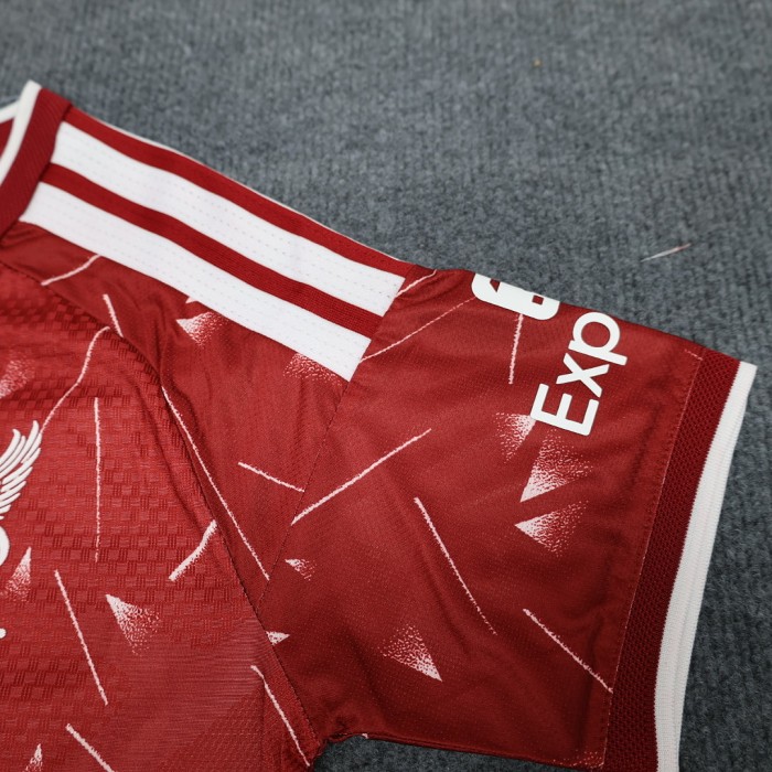 Player Version Adult Uniform 2026-2027 Liverpool Home Soccer Jersey Shorts Men's Football Kit