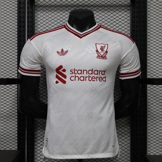 Player Version 2026-2027 Liverpool Away White Soccer Jersey Football Shirt