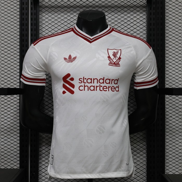 Player Version 2026-2027 Liverpool Away White Soccer Jersey Football Shirt