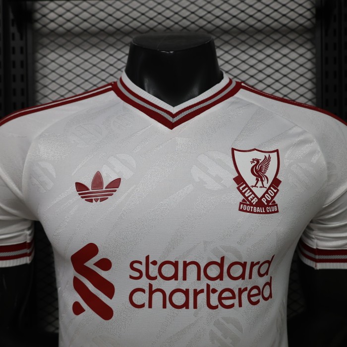 Player Version 2026-2027 Liverpool Away White Soccer Jersey Football Shirt