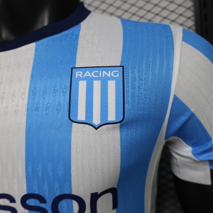 Player Version 2026-2027 Argentina Racing Club Home Soccer Jersey Football Shirt