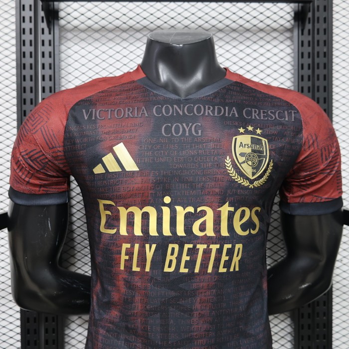 Player Version 2026-2027 Arsenal Black/Red Soccer Jersey Football Shirt