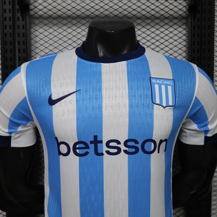 Player Version 2026-2027 Argentina Racing Club Home Soccer Jersey Football Shirt