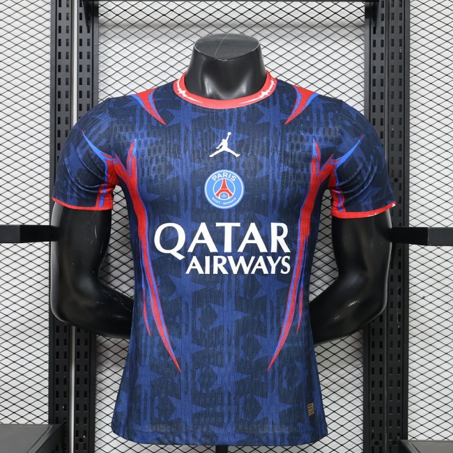 Player Version 2026-2027 PSG Dark Blue/Pink Soccer Jersey Paris Football Maillot