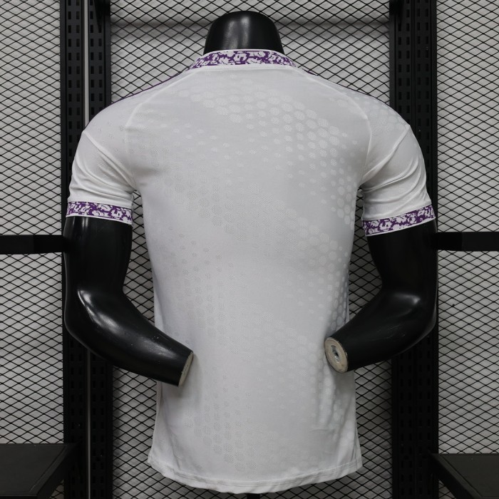 Player Version 2026-2027 Real Madrid White/Purple Soccer Jersey Real Football Shirt