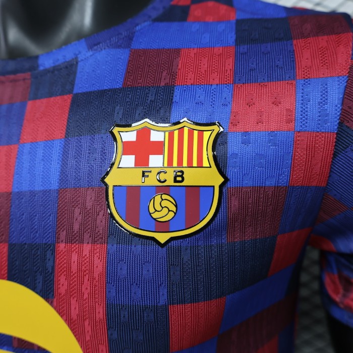 Barca Camisetas de Futbol Player Version 2026-2027 Barcelona Colorful Soccer Pre-match Jersey