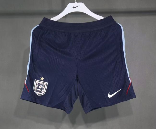 Player Version 2026 England Dark Blue Soccer Training Shorts Brasil Football Shorts