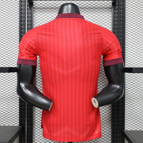 Player Version 2026-2027 Lyon Away Red Soccer Jersey Olympique Lyonnais Football Shirt