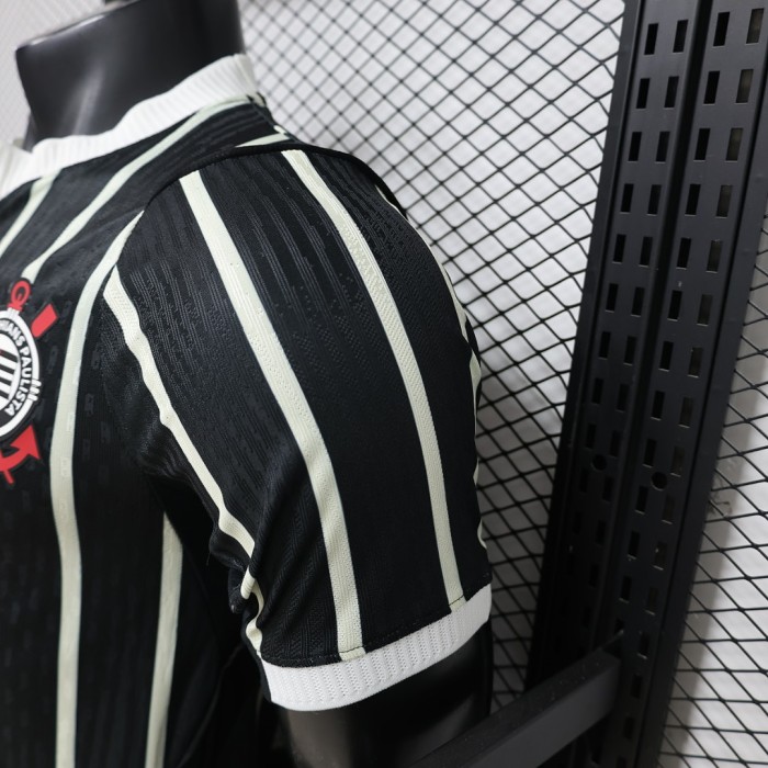 Player Version 2026-2027 Corinthians Away Black Soccer Jersey Camisetas de Futbol