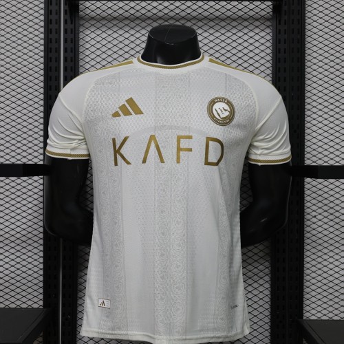 with Sponor Logo Player Version 2026-2027 Al Nassr Away White Soccer Jersey Football Shirt