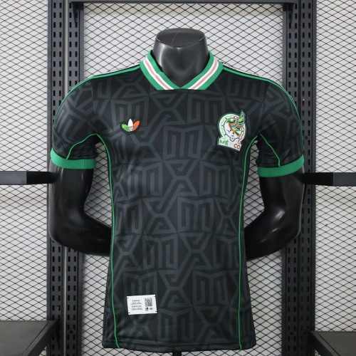 Player Version 2026 Mexico Black Retro Model Soccer Jersey Football Shirt
