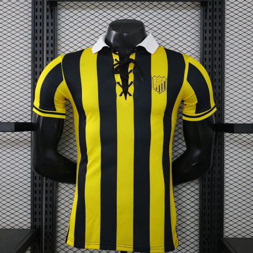 without Sponor Logo Player Version 2025-2026 Al-Ittihad Home Soccer Jersey Football Shirt