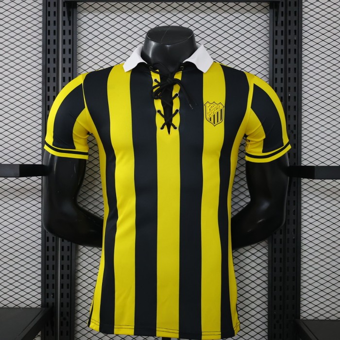 without Sponor Logo Player Version 2025-2026 Al-Ittihad Home Soccer Jersey Football Shirt