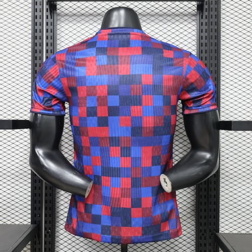 Barca Camisetas de Futbol Player Version 2026-2027 Barcelona Colorful Soccer Pre-match Jersey