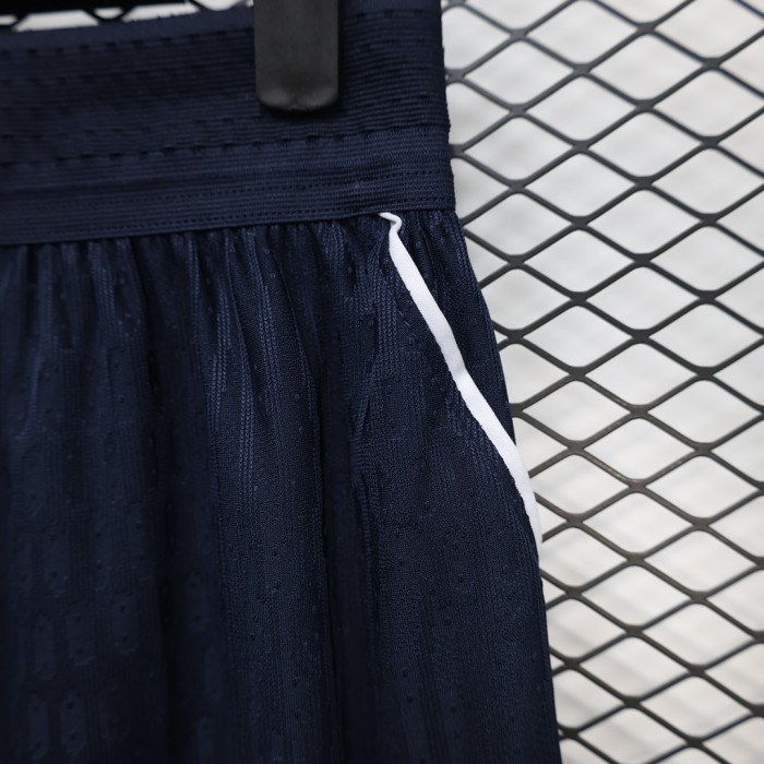 Player Version 2026 England Away Dark Blue Soccer Shorts Football Shorts