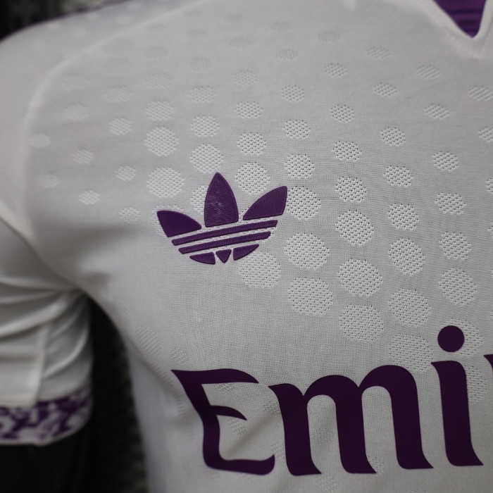 Player Version 2026-2027 Real Madrid White/Purple Soccer Jersey Real Football Shirt