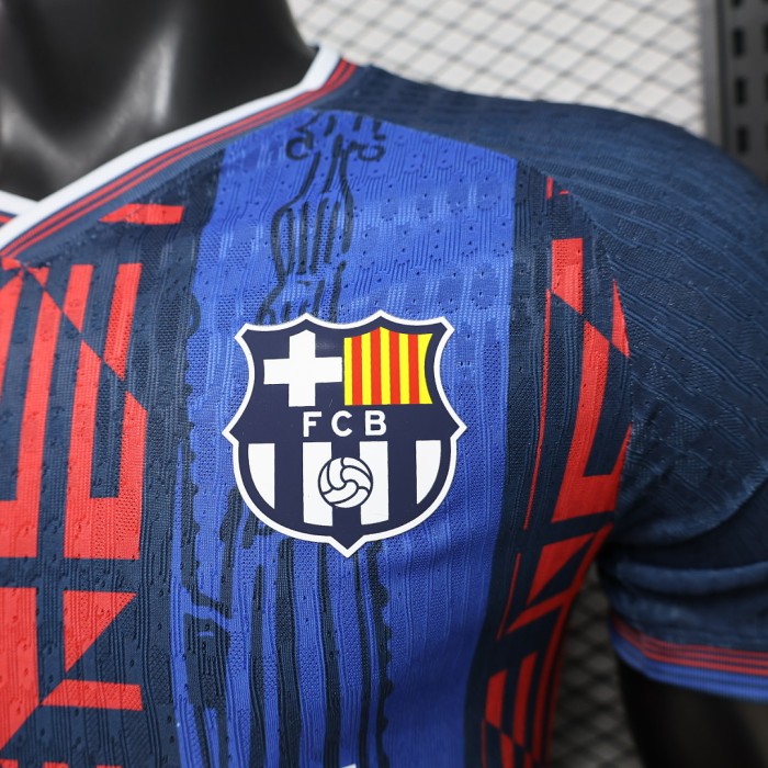 Barca Camisetas de Futbol Player Version 2026-2027 Barcelona Blue/Red Special Edition Soccer Jersey
