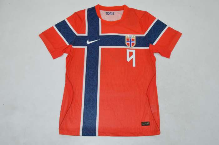 Fan Version 2026 Norway World Cup Erling Braut Haaland 9 Home Soccer Jersey Football Shirt