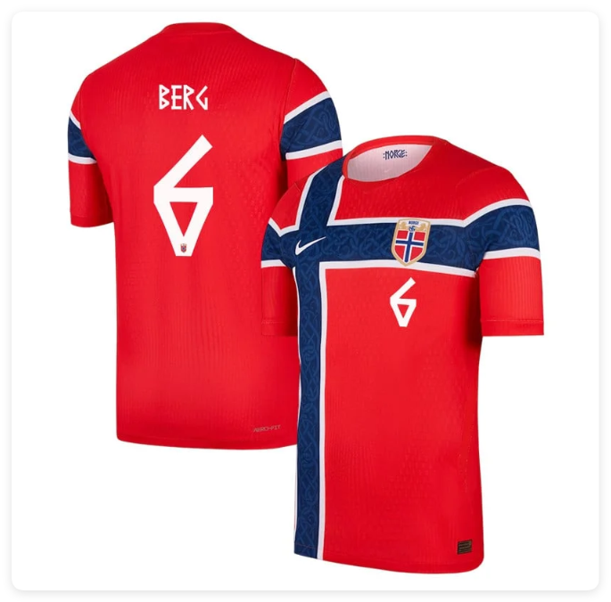 Fan Version 2026 Norway World Cup Patrick Berg 6 Home Soccer Jersey Football Shirt