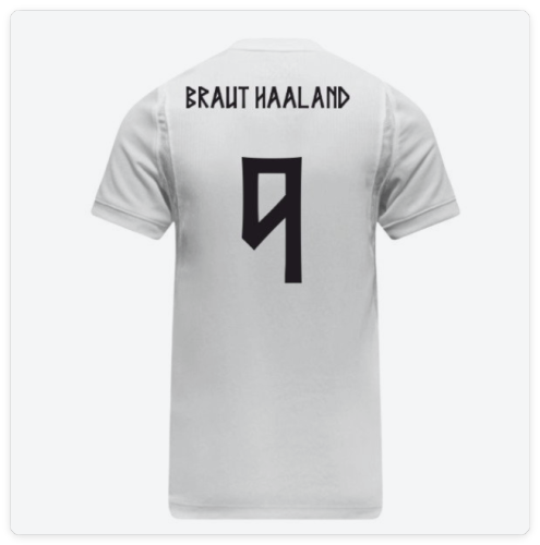 Player Version Norway 2026 World Cup Erling Braut Haaland 9 Third Away White Soccer Jersey Football Shirt