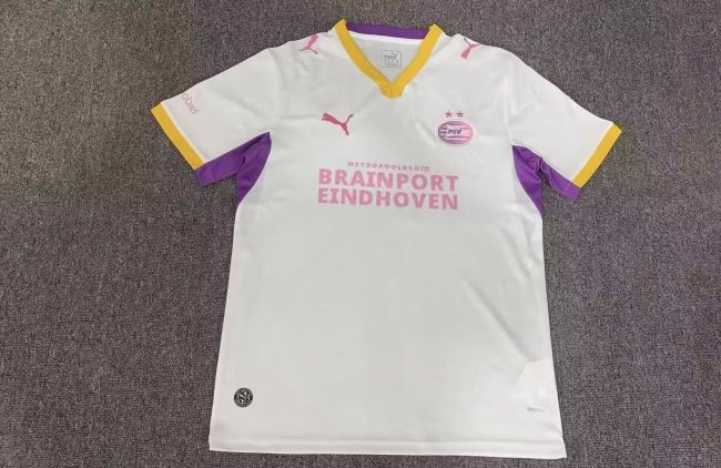 Fan Version 2026-2027 PSV Eindhoven Away White Soccer Jersey Football Shirt