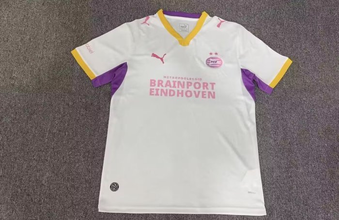 Fan Version 2026-2027 PSV Eindhoven Away White Soccer Jersey Football Shirt