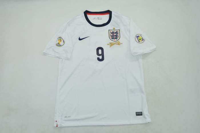 with 2014 World Cup Patch Retro Jersey 2013 England STURRIDGE 9 Home Soccer Jersey Vintage Football Shirt