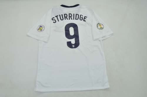 with 2014 World Cup Patch Retro Jersey 2013 England STURRIDGE 9 Home Soccer Jersey Vintage Football Shirt