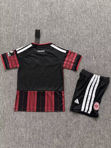 Youth Uniform Kids Kit 2026-2027 Eintracht Frankfurt Home Soccer Jersey Shorts Child Football Set