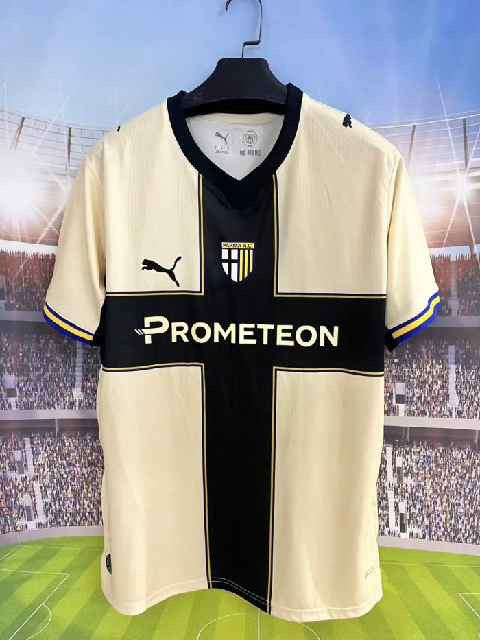 Fan Version 2026-2027 Parma Calcio Home Soccer Jersey Football Shirt