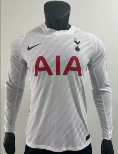 Long Sleeve Spurs Shirt Player Version 2026-2027 TOT Home Soccer Jersey Football Shirt