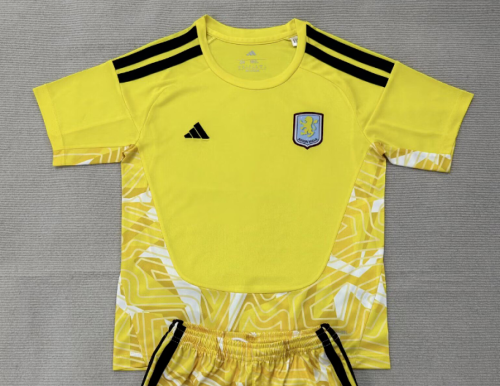 Fan Version 2026-2027 Aston Villa Yellow Goalkeeper Football Shirt Soccer Jersey