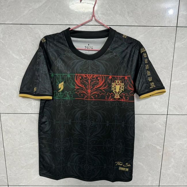 Fan Version 2026 Portugal Black Special Edition Soccer Jersey Football Shirt