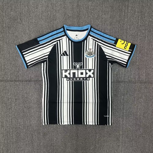 with Sponor Logo Fan Version 2026-2027 Newcastle United Home Soccer Jersey Football Shirt