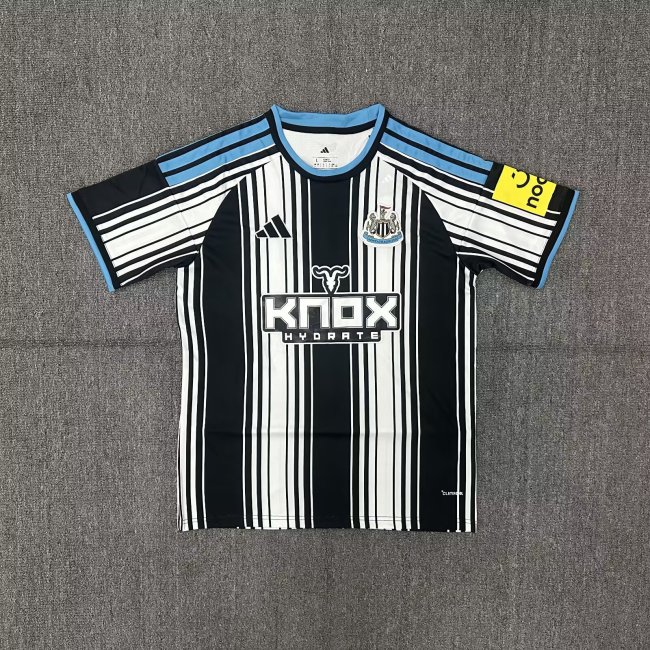 with Sponor Logo Fan Version 2026-2027 Newcastle United Home Soccer Jersey Football Shirt