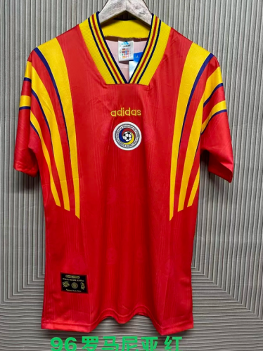 Retro Jersey 1996 Romania Home Soccer Jersey Vintage Football Shirt