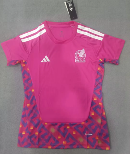Women Fan Version 2026 Mexico Pink Goalkeeper Soccer Jersey Girl Football Shirt
