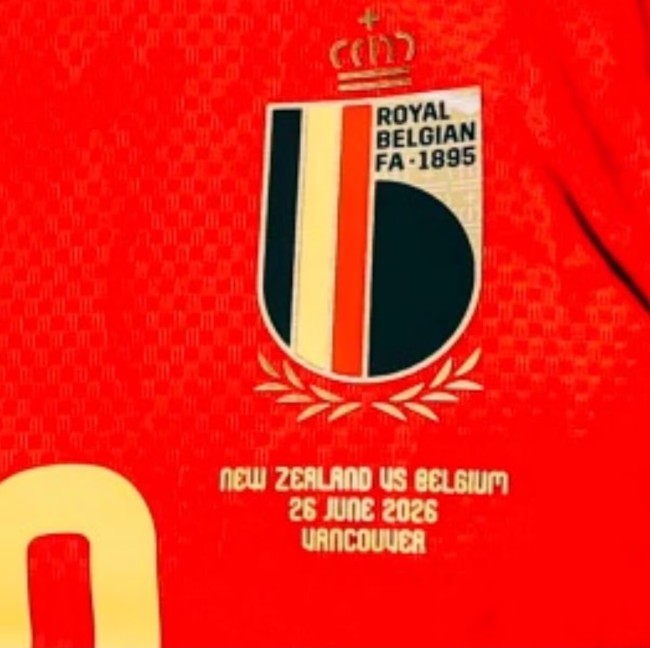 with Match Details Fan Version 2026 World Cup BEL Home Soccer Jersey Football Shirt