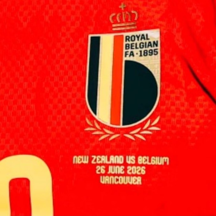 with Match Details Fan Version 2026 World Cup BEL Home Soccer Jersey Football Shirt